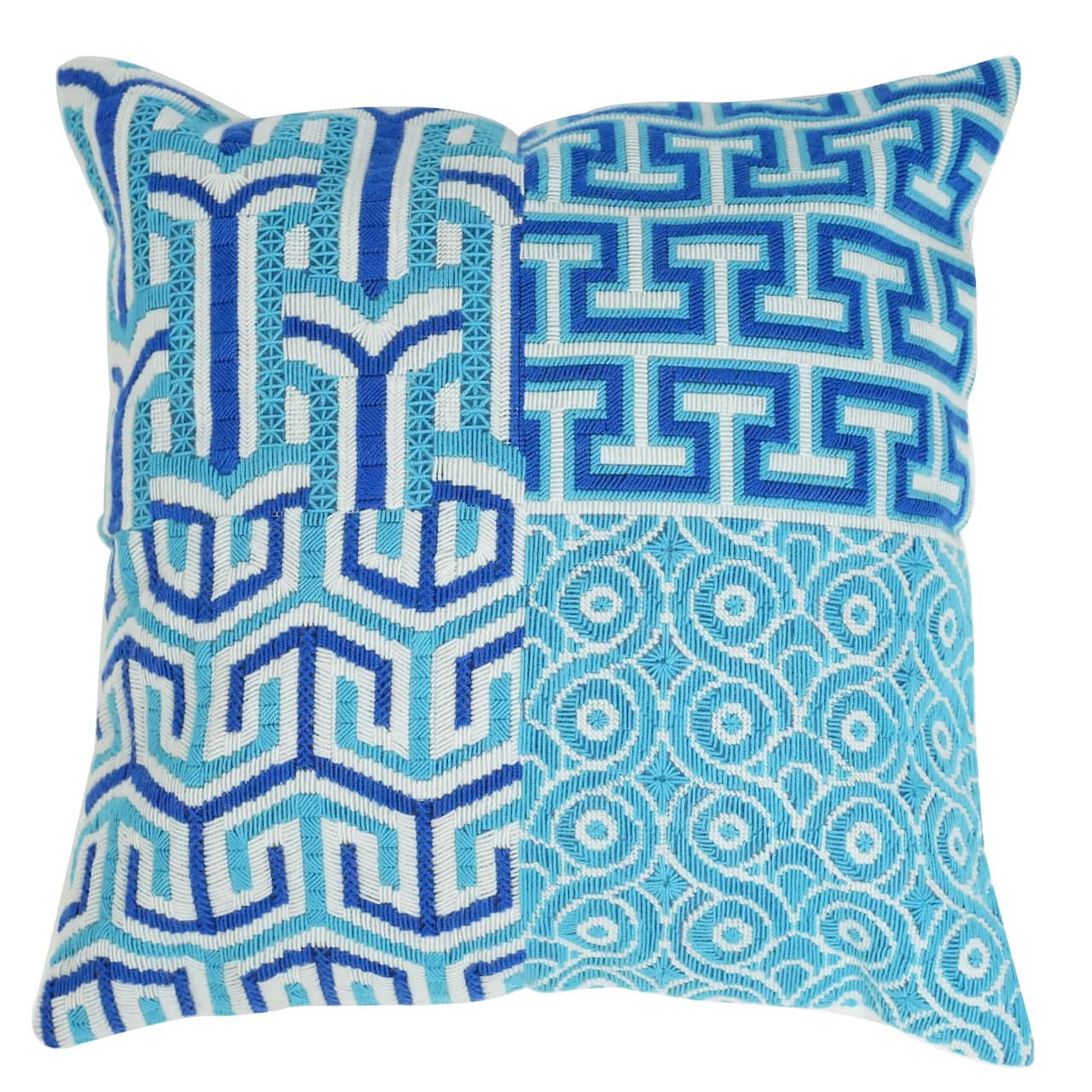 Jonathan Adler x Michaels Blue & White Sampler Needlepoint Pillowcase Kit
